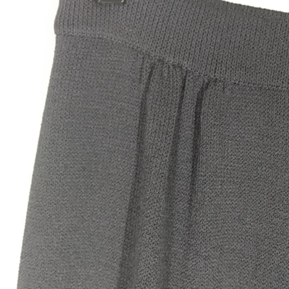 ST. JOHN COLLECTION DARK GRAY WOOL KNIT WIDE LEG PANTS SIZE 6 - Picture 3 of 10